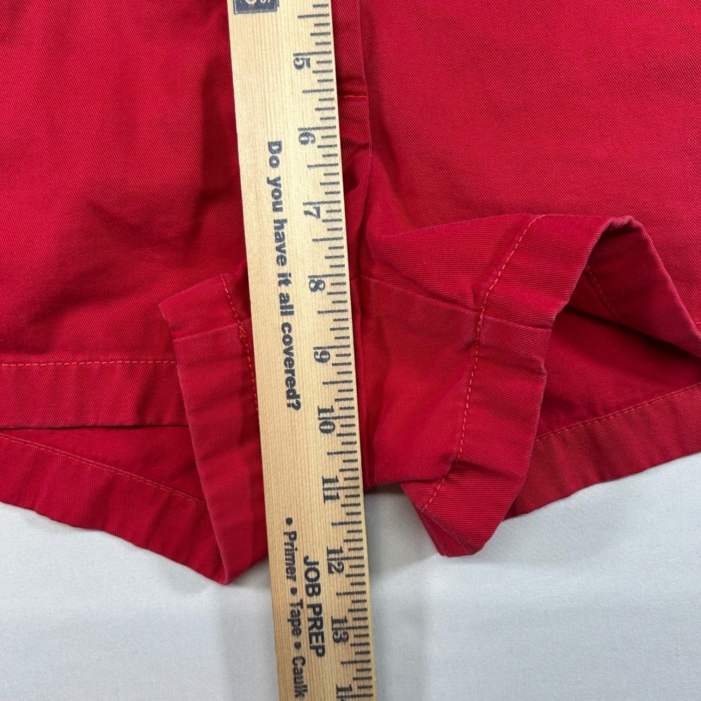 J.Crew Womens Red Chino Shorts Size 4 Cotton Twill Casual Summer Preppy Classic - Picture 5 of 8